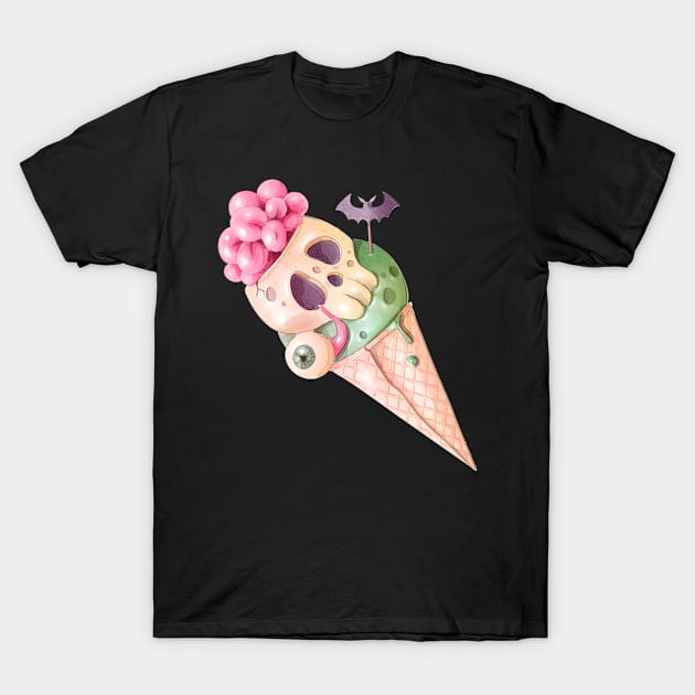 Halloween Ice Cream T-Shirt by julia_printshop